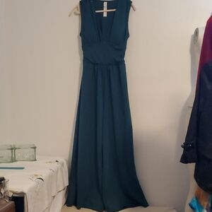 EUC HALARA Green Wideleg Jumpsuit